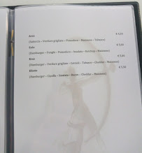 Carte du ARTEMIDE BAR STUZZICHERIA à San Nicandro Garganico