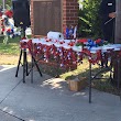 Cedar Key Veterans Memorial at the corner of City Hall