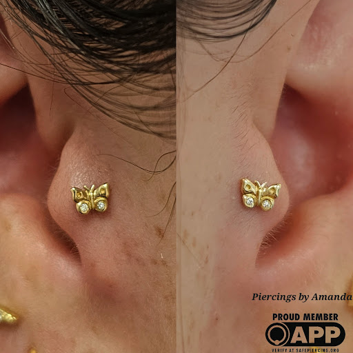 Explore feminine sleeve tattoo ideas, creative tattoo ideas in Thousand Oaks, available at Golden Moon Piercings