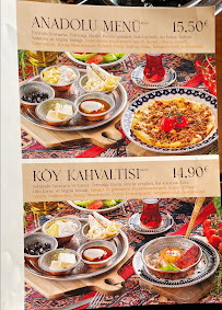 Menu / carte de Café Peri à Berlin