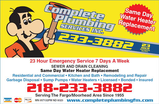 Complete Plumbing Services Inc. in Dilworth, Minnesota