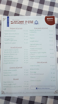 Menu / carte de Ristorante Bacucco D'Oro à Mutignano