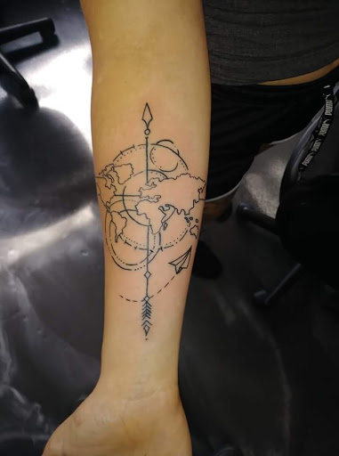 Explore cute witch tattoo ideas, creative tattoo ideas in Yorktown, available at Army Navy Tattoo