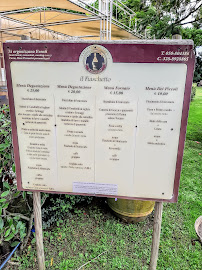 Trattoria Il Fiaschetto à Torre del Lago menu