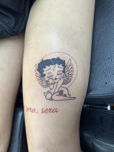 Explore basketball tattoo ideas leg, creative tattoo ideas in Cocoa, available at Rorschach Tattoo Shop and Piercing Studio