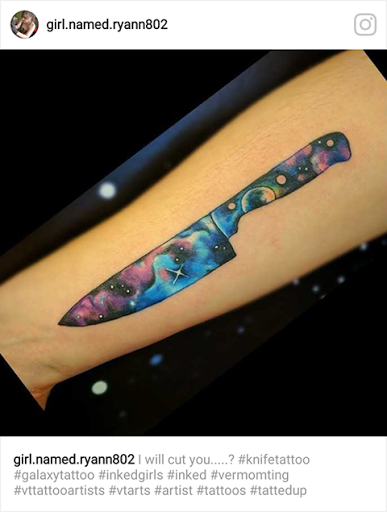 Explore simple leg tattoo ideas, creative tattoo ideas in Stowe, available at World Famous Monkey House Customs