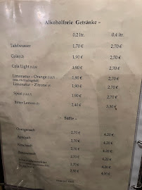 Menu du Gaststätte Klosterhof à Kandel