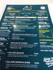 MERSEA Beaupassage à Paris menu