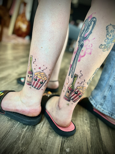 Explore lower arm half sleeve tattoo ideas, creative tattoo ideas in Castle Rock, available at Hidden Thorn Tattoo Studio