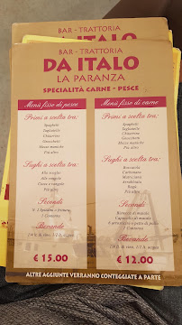 Ristorante La Paranza à Pedaso carte
