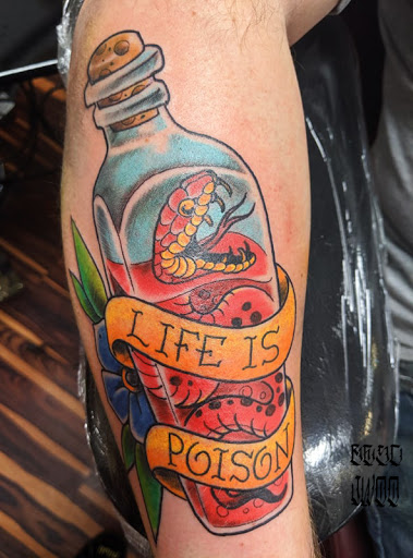 Explore colter wall tattoo ideas, creative tattoo ideas in Flint, available at Black Eye Social Club Tattoo