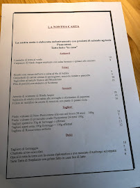 Menu / carte de Tere Ruse Agriturismo Biologico e Cantina à Mombaruzzo