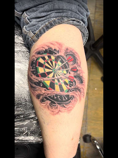 Explore american flag tattoo ideas, creative tattoo ideas in Des Moines, available at Adrenaline Studios Tattoo