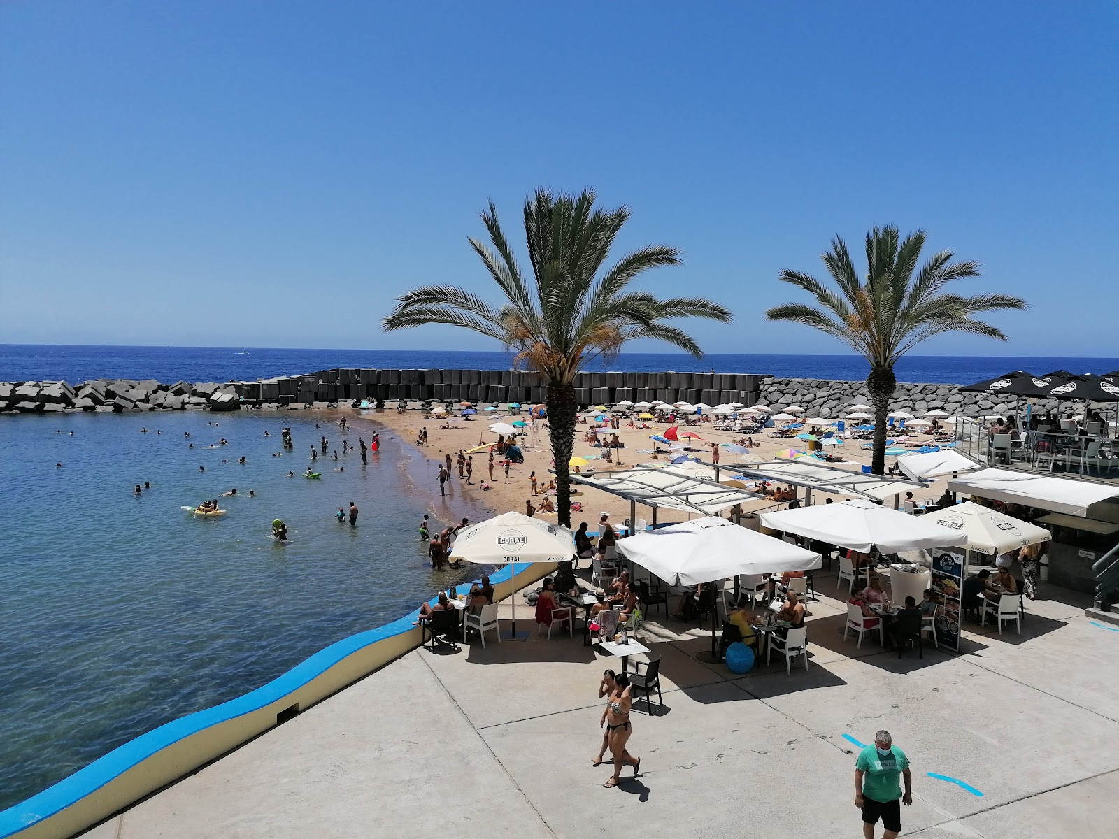 Photo of Calheta Beach with turquoise pure water surface
