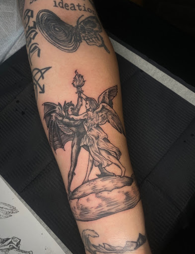 Explore side face tattoo ideas, creative tattoo ideas in Peoria, available at Modern Ink Tattoo