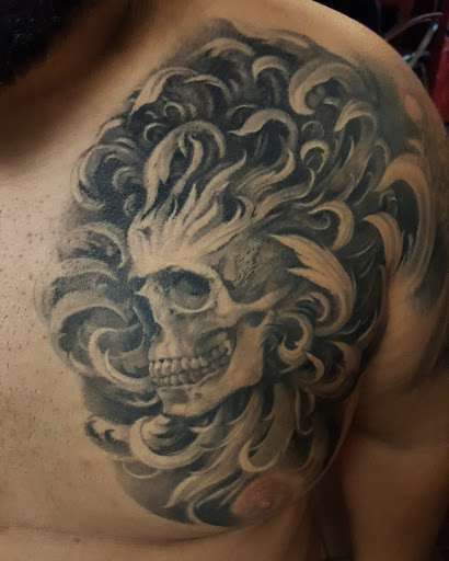 Explore male side tattoo ideas, creative tattoo ideas in Elmhurst, available at STYX TATTOO