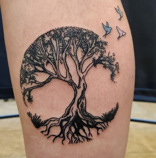 Explore barbell tattoo ideas, creative tattoo ideas in Copperas Cove, available at Black Moon Tattoo Company