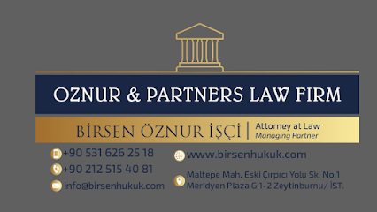 Av.Birsen ÖZNUR İŞÇİ - İstanbul Avukat, Zeytinburnu Boşanma Avukatı, Zeytinburnu Ceza Avukatı, Zeytinburnu Miras Avukatı,