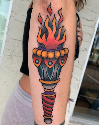 Explore tattoo ideas hunting, creative tattoo ideas in Port Orange, available at Electric Shark Tattoo Studio