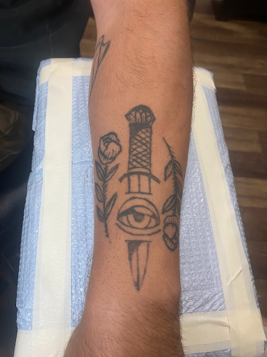 Explore arrow tattoos ideas, creative tattoo ideas in Powell, available at Tattoo Saga