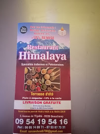 HIMALAYA Indien et pakistanais restaurant à Beauchamp carte