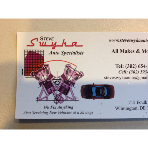 Auto Repair Shop «Steve Swyka Auto Specialist», reviews and photos, 715 Foulk Rd, Wilmington, DE 19803, USA