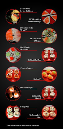 Menu du MUSAXI BY SUBARASHI à Maia