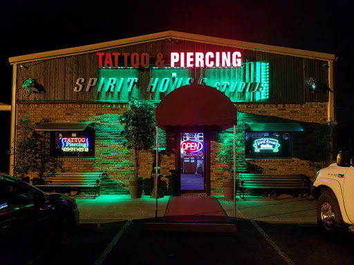 Explore horror sleeve tattoo ideas, creative tattoo ideas in Beaumont, available at Spirit House Studios