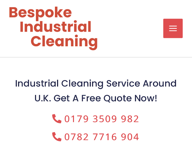 Bespoke Industrial Cleaning - Swindon