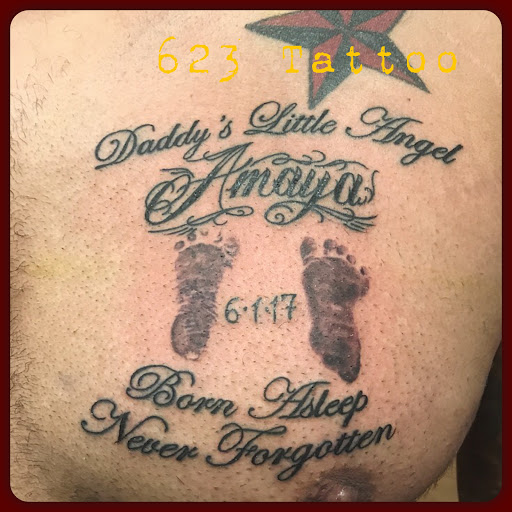 Explore husband name tattoo ideas, creative tattoo ideas in Watertown, available at 623 Tattoo