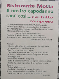 Ristorante Albergo Motta di Gaibotti Monia à Sale Marasino menu