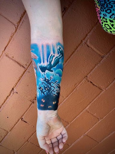 Explore jak and daxter tattoo ideas, creative tattoo ideas in Gainesville, available at Avant Garde TattooNO WALK INSNO PIERCINGSBOOKS FULL