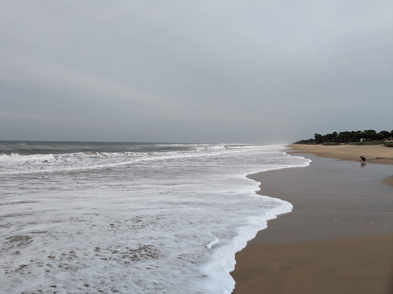 Photo de Danvaipeta Beach avec un niveau de propreté de partiellement propre