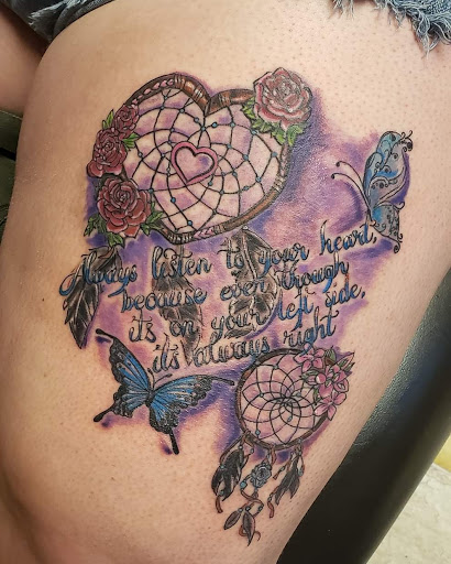 Explore small alien tattoo ideas, creative tattoo ideas in Cumberland, available at Queen City Ink