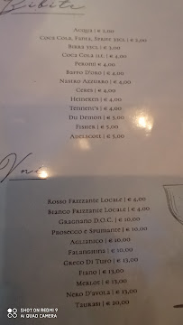 Menu / carte de Ristorante Pizzeria di del Sorbo M. Sas à Pimonte