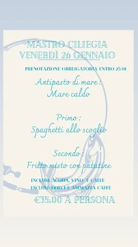 MASTRO CILIEGIA PIZZERIA RISTORANTE LUCCA à Lucca carte