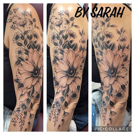 Explore neck tattoo filler ideas, creative tattoo ideas in Grand Ledge, available at Van Gogh Tattoos