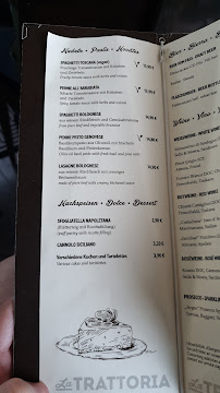 La Trattoria Flughafen Stuttgart à Leinfelden-Echterdingen carte