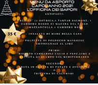 Menu / carte de L'officina dei sapori Centocelle à Rome