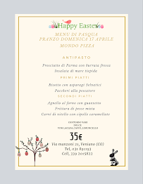 Mondo Pizza à Veniano carte