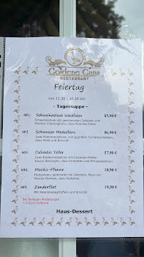 Restaurant Goldene Gans à Gelsenkirchen menu