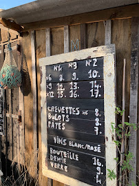 Menu / carte de Emile et une huître à Lège-Cap-Ferret