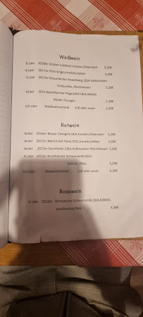 Zum Baderwirt à Inchenhofen menu