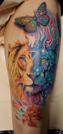 Explore ortiz tattoo ideas, creative tattoo ideas in Webster, available at MOONSHINE INK TATTOO CO.