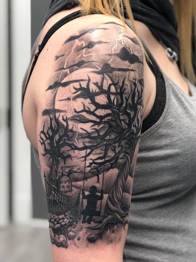 Explore word tattoo ideas for females, creative tattoo ideas in Scranton, available at Hometown Ink
