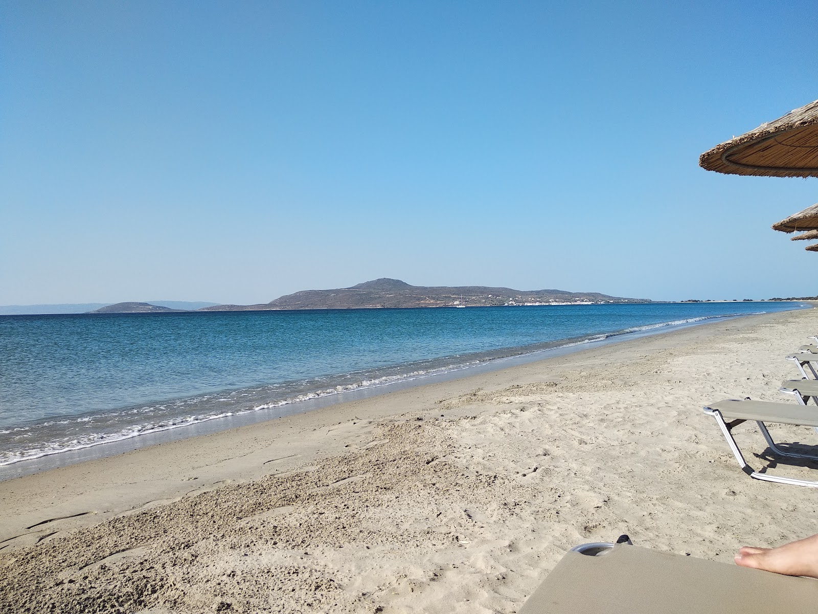 Foto van Maganos beach met turquoise puur water oppervlakte