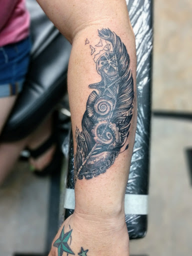 Explore piston tattoo ideas, creative tattoo ideas in Beverly Hills, available at R-N-R Custom Tattoos