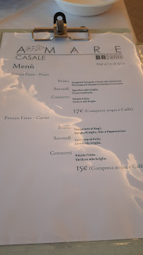 Menu du AMARE Ristorante à Casal Borsetti