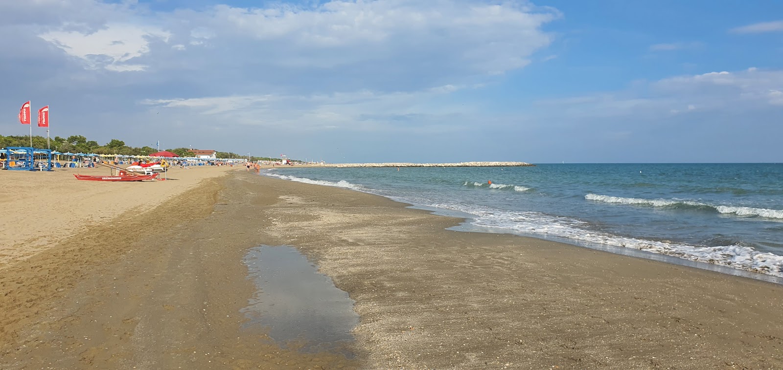 Fotografija Spiaggia di Cavallino Treporti z svetel pesek površino