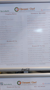 Chennai Chef à Cologne menu